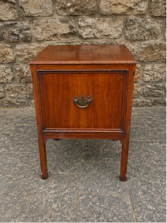 Vintage Mahogany Bedside Cabinet | Mid Century English Pot Cupboard c.1930–1950