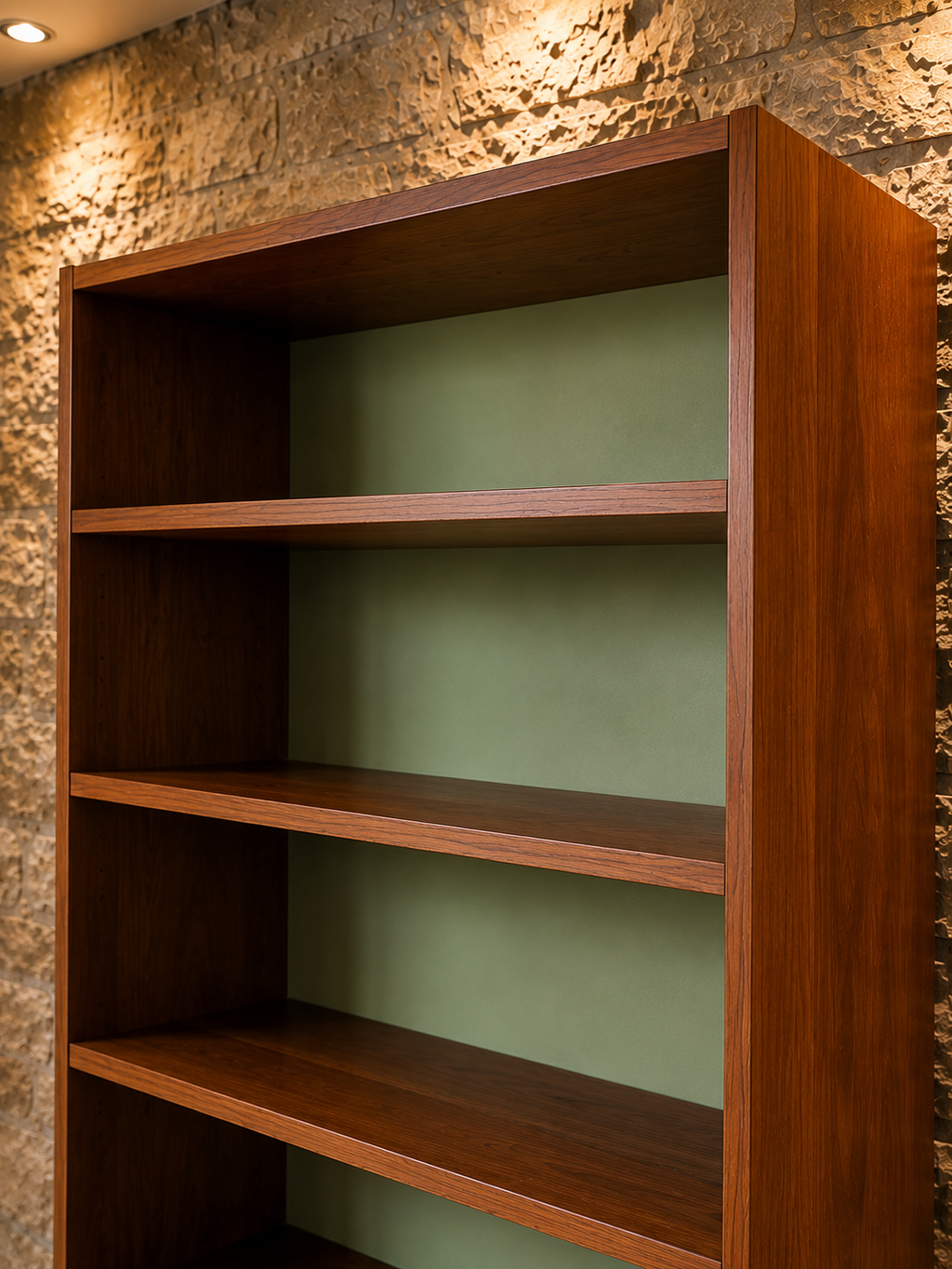 Mid-Century Modern Teak Bookcase & Display Cabinet | Danish Style Shelving Unit | Vintage Storage Cabinet | c.1965–1975