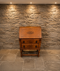 Antique Edwardian Oak Writing Bureau c.1900 – Decorative Fall Front Desk
