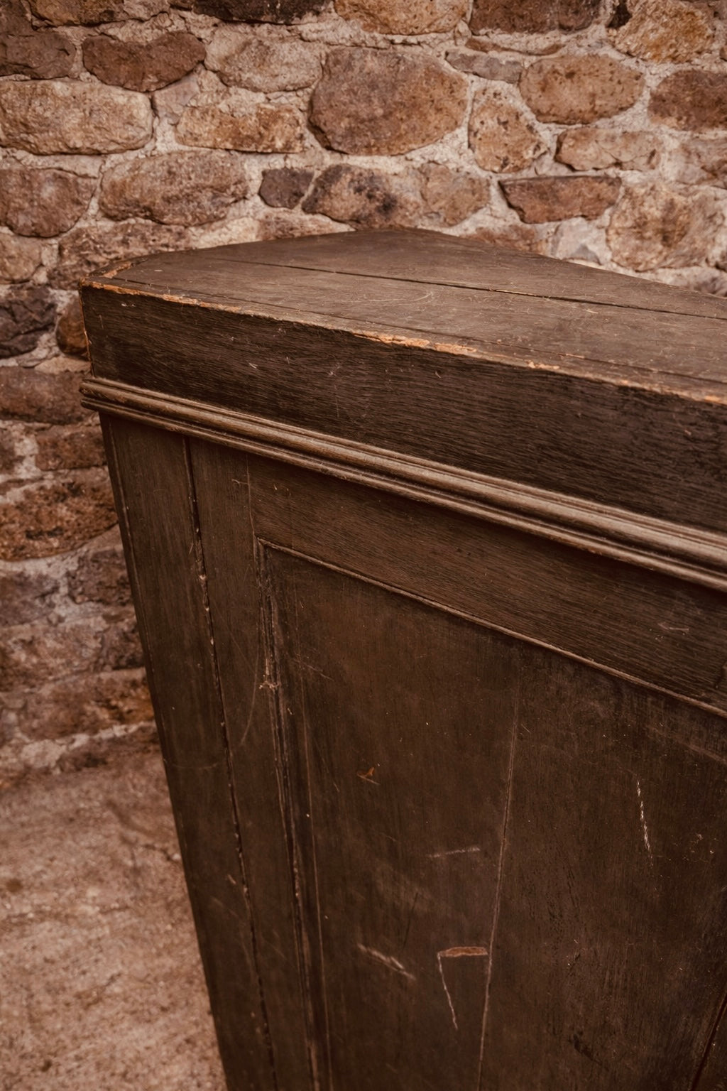 Antique Rustic Pine Corner Cupboard c.1900