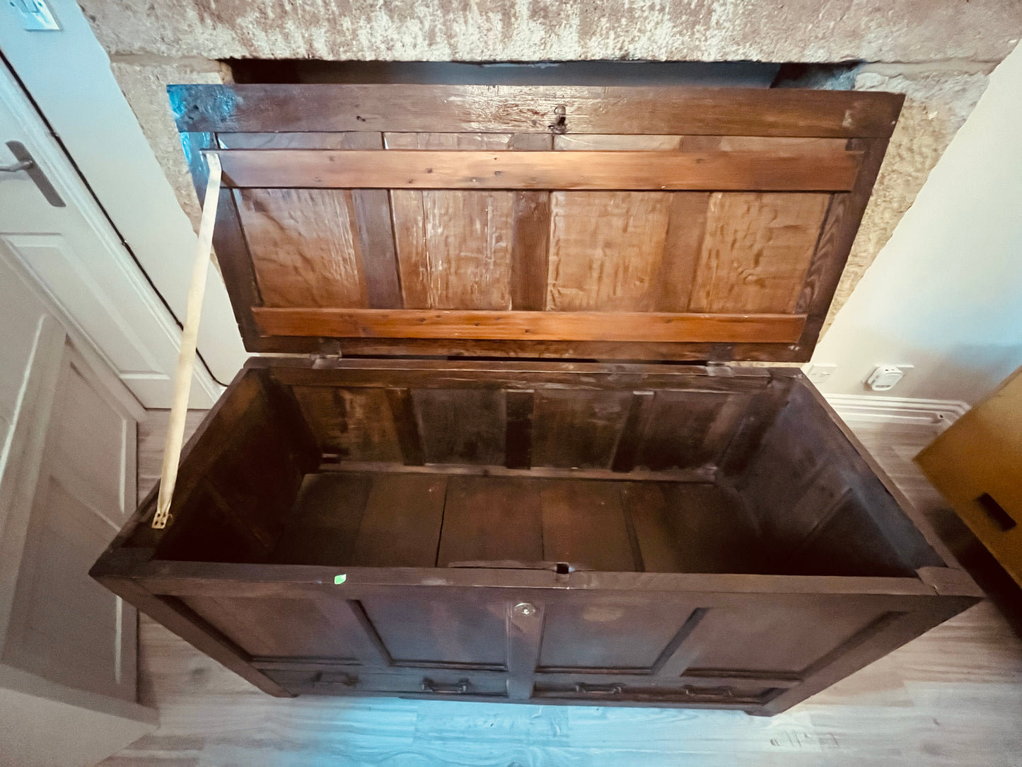 Antique Oak Mule Chest with Drawers – Georgian Coffer & Blanket Box (c.1780–1830)