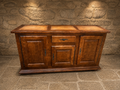 Vintage French Provincial Solid Wood Sideboard – Large Rustic Farmhouse Storage Cabinet