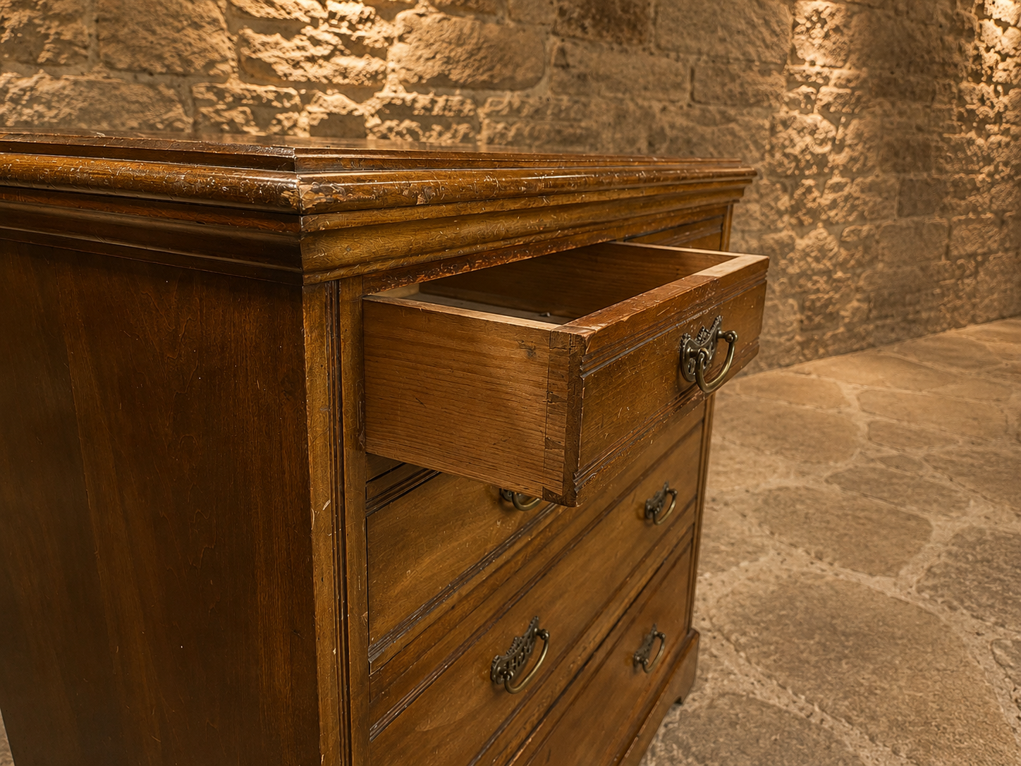 Edwardian Mahogany Chest of Drawers | Antique 2 Over 4 Drawer Chest | Circa 1910