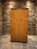 Art Deco Walnut Compactum Wardrobe | Vintage Gentleman’s Wardrobe | 1930s Walnut Armoire | Art Deco Bedroom Storage