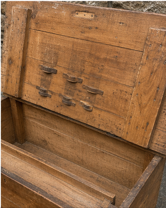 Antique Pine Blanket Chest | Early 19th Century Rustic English Coffer c.1820–1860