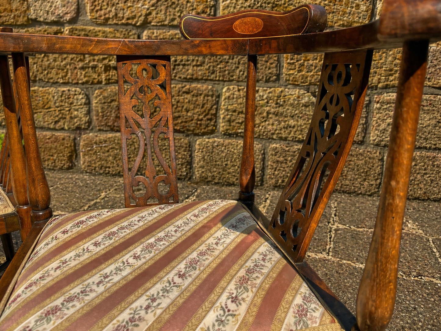 Pair of Edwardian Mahogany Occasional Armchairs c.1900–1915