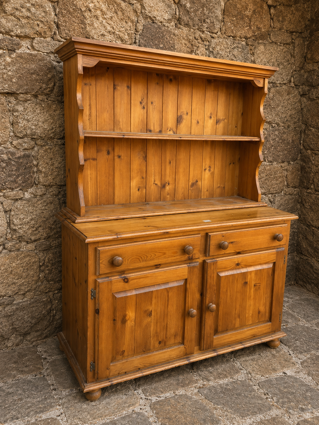 Large Rustic Pine Farmhouse Dresser c.1980–1995