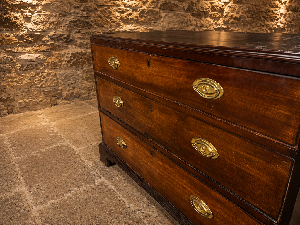 Antique George III Mahogany Bachelor’s Chest of Drawers c.1790