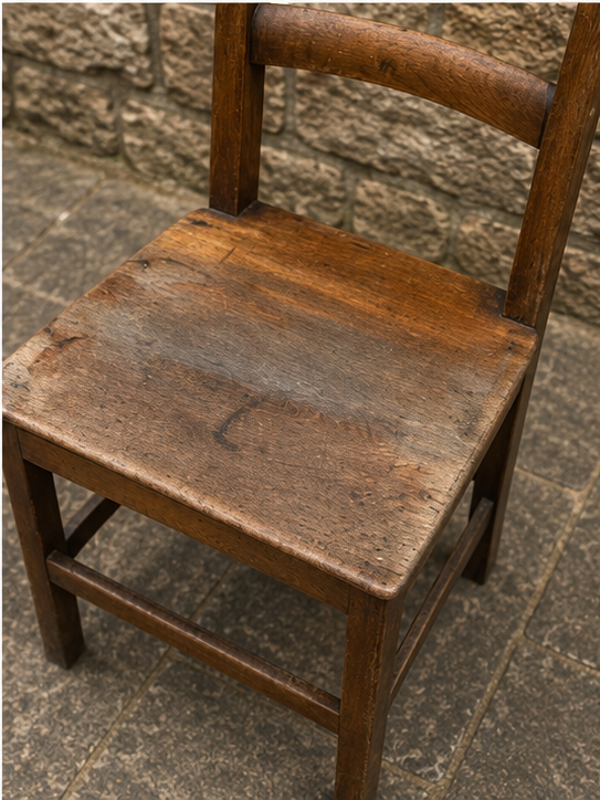 Pair of Antique Country Kitchen Chairs | Rustic Victorian Farmhouse Chairs c.1890–1915