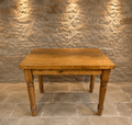 Early 20th Century Solid Oak Farmhouse Dining Table – Turned Legs