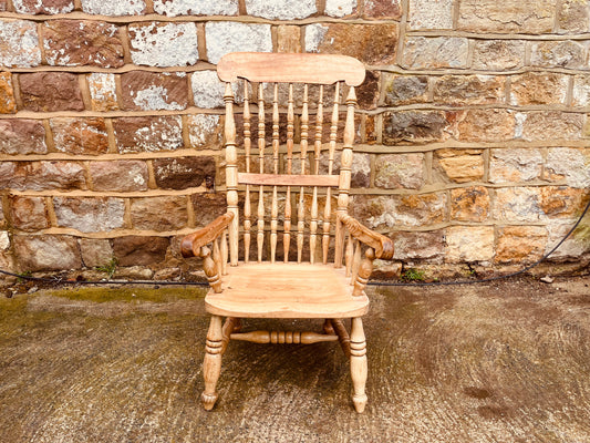 Windsor Style Solid Wood Armchair
