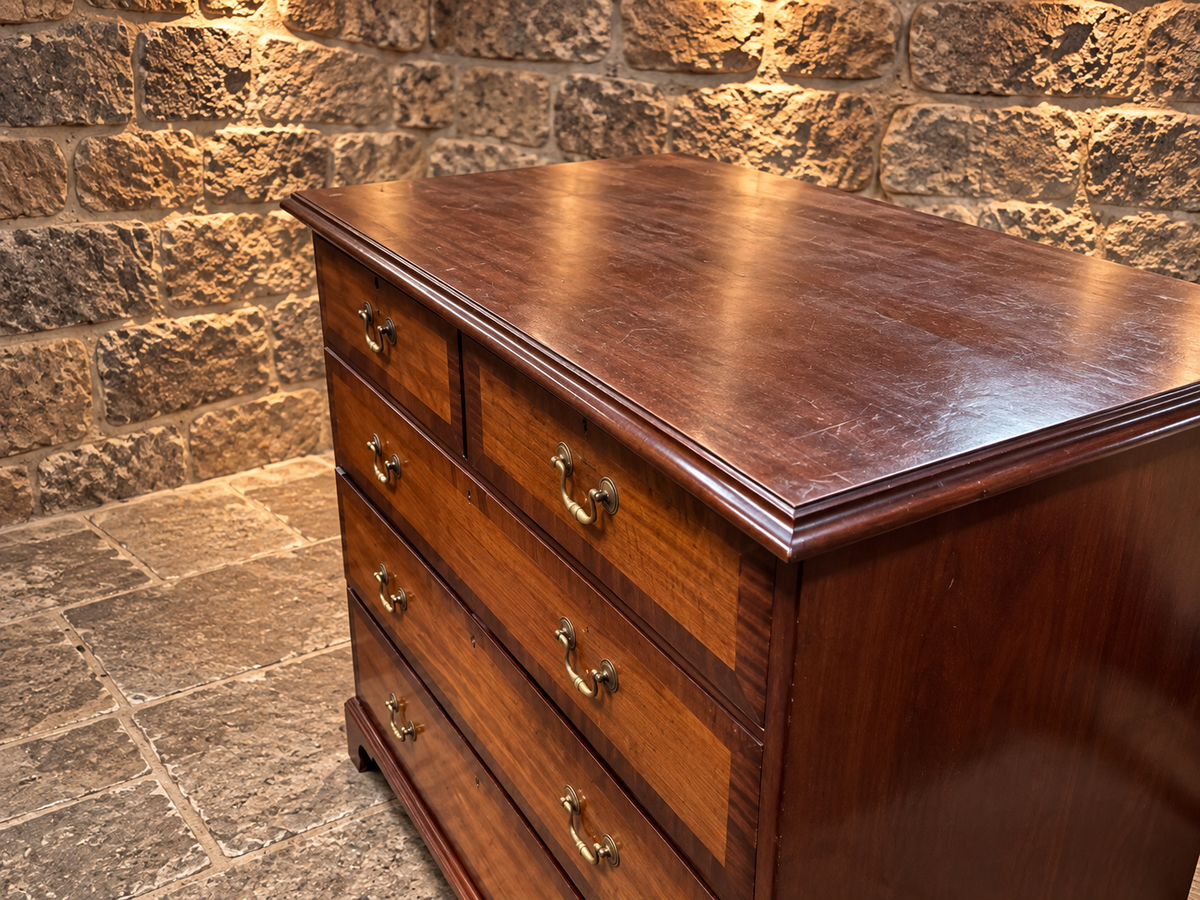 Antique Regency Figured Mahogany Chest of Drawers c.1830