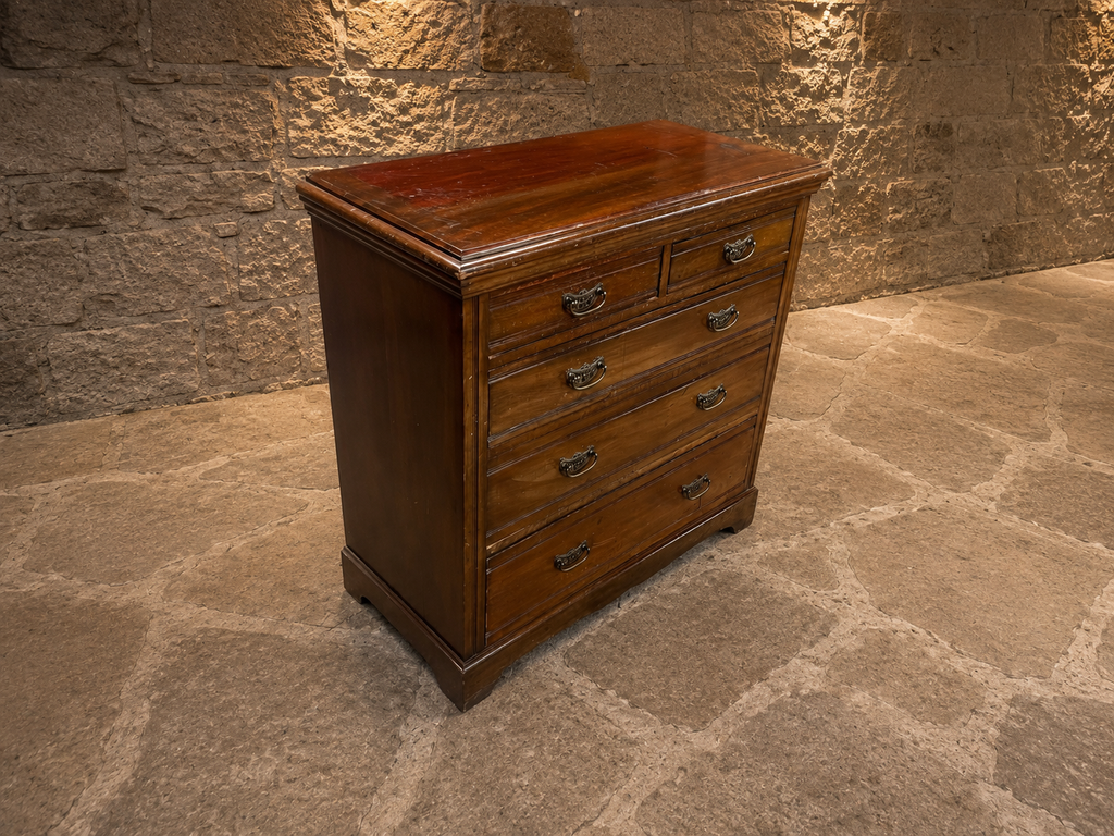 Edwardian Mahogany Chest of Drawers | Antique 2 Over 4 Drawer Chest | Circa 1910