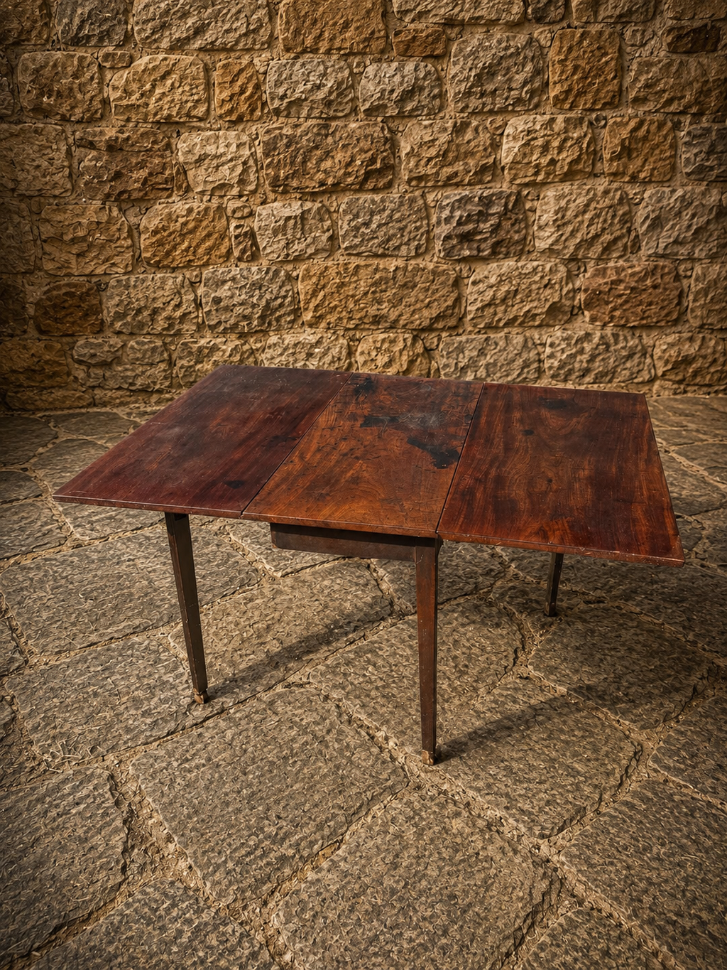 Antique Georgian Drop Leaf Dining Table – Early 19th Century English Gateleg Table