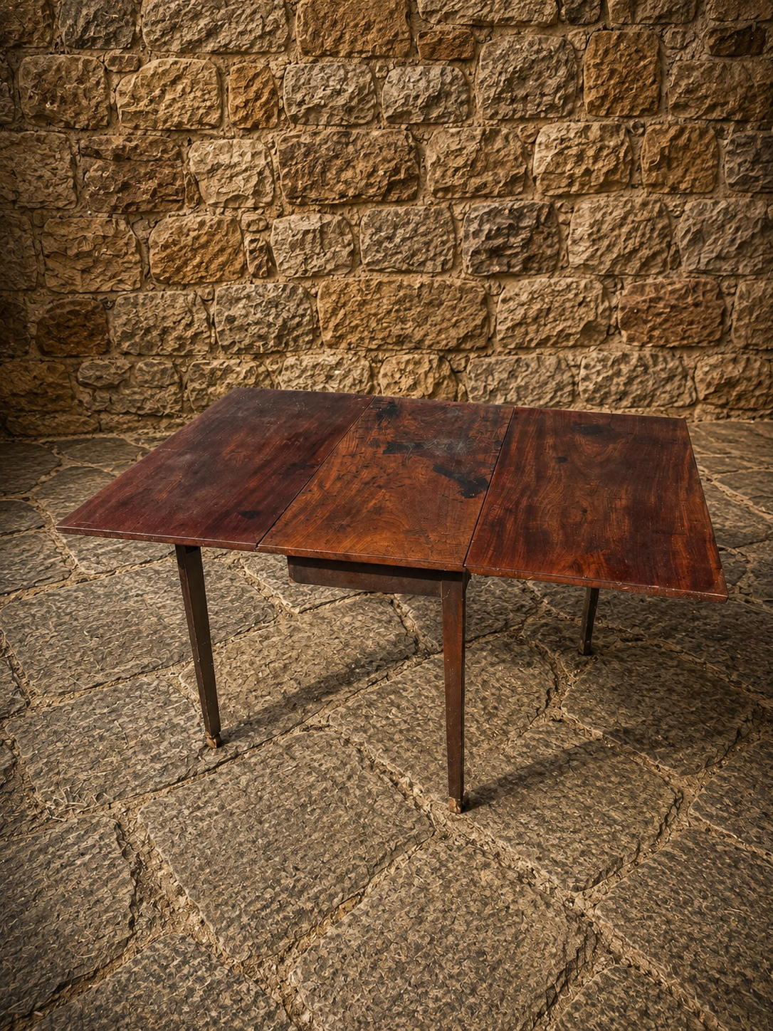 Antique Georgian Drop Leaf Dining Table – Early 19th Century English Gateleg Table
