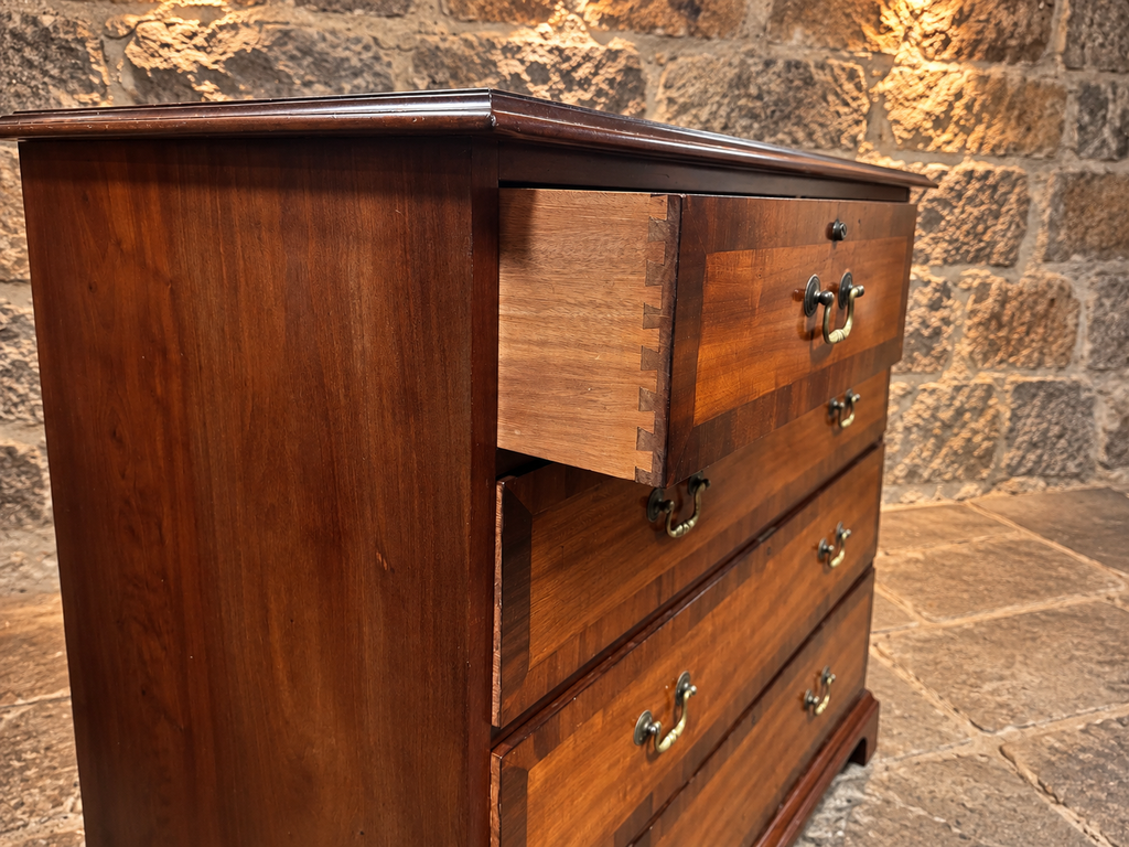 Antique Regency Figured Mahogany Chest of Drawers c.1830