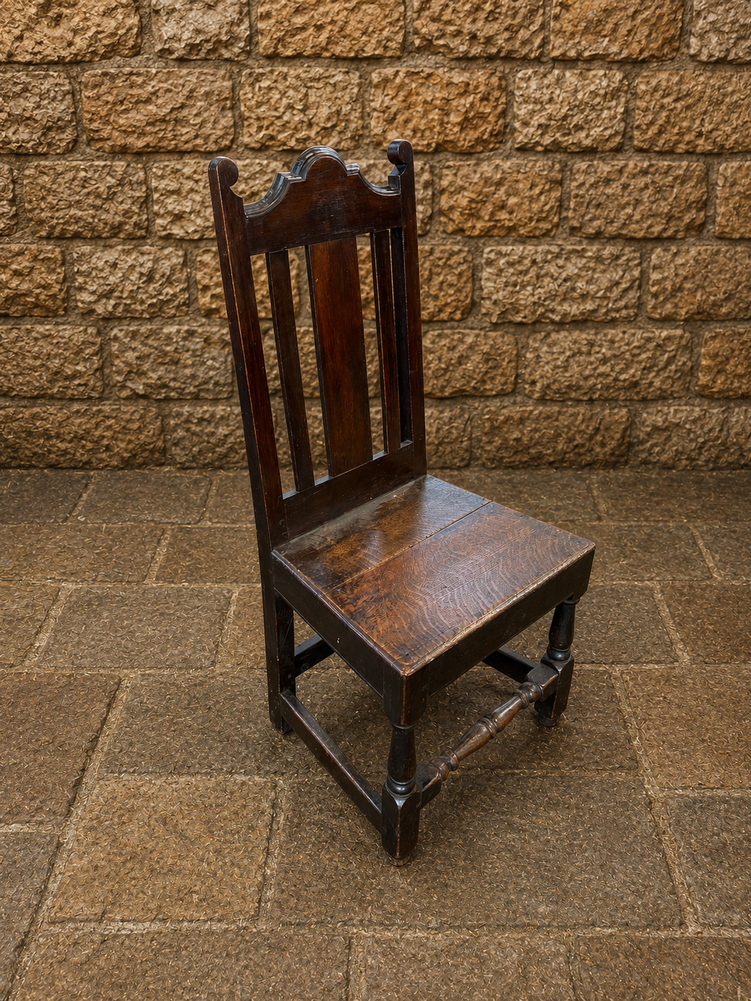 Antique English Oak Farmhouse Chair c.1900