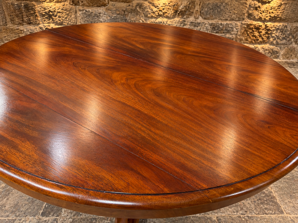 Antique Regency Mahogany Round Pedestal Dining Table – Circa 1820–1835