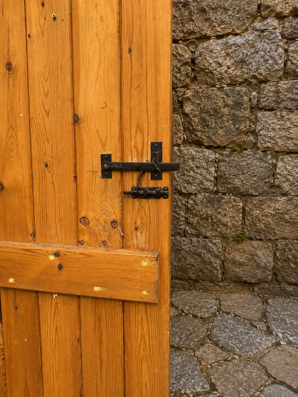 Antique Reclaimed Pine Cottage Door c.1900