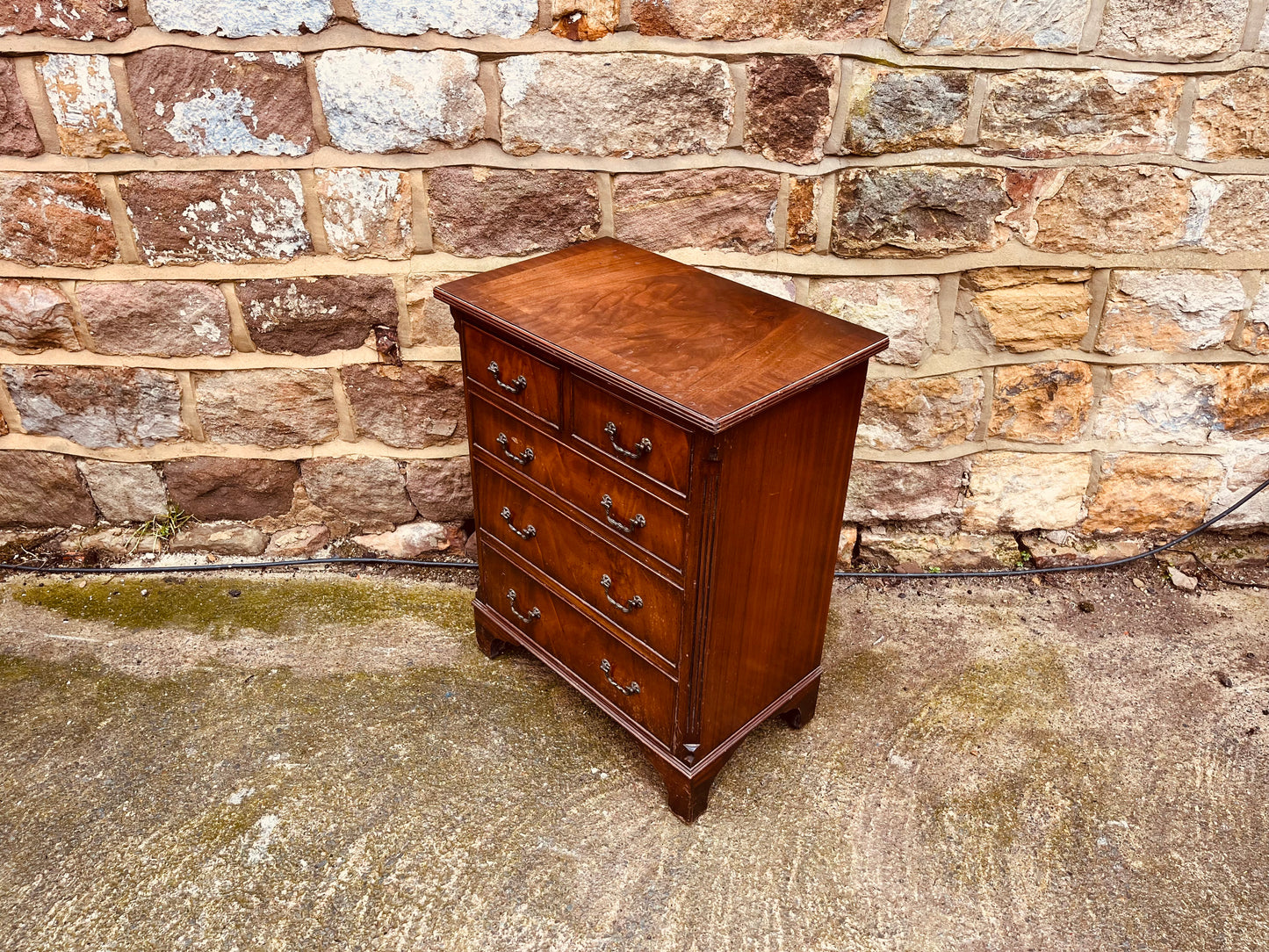 Vintage Georgian Style Mahogany Petite Chest of Drawers