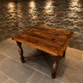 Antique English Oak Draw-Leaf Dining Table | Extending Farmhouse Dining Table | Jacobean Revival Dining Table | c.1925–1940