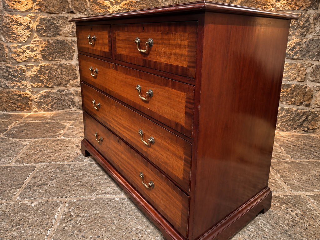 Antique Regency Figured Mahogany Chest of Drawers c.1830