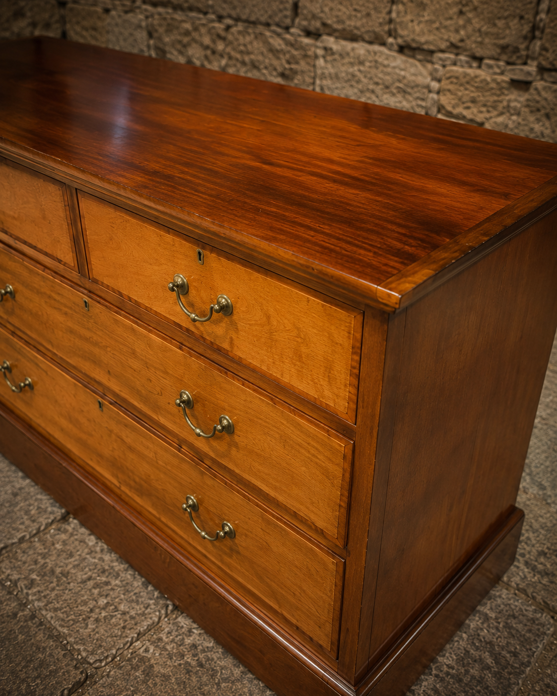 Antique Late Victorian Two-Tone Chest of Drawers – Circa 1890