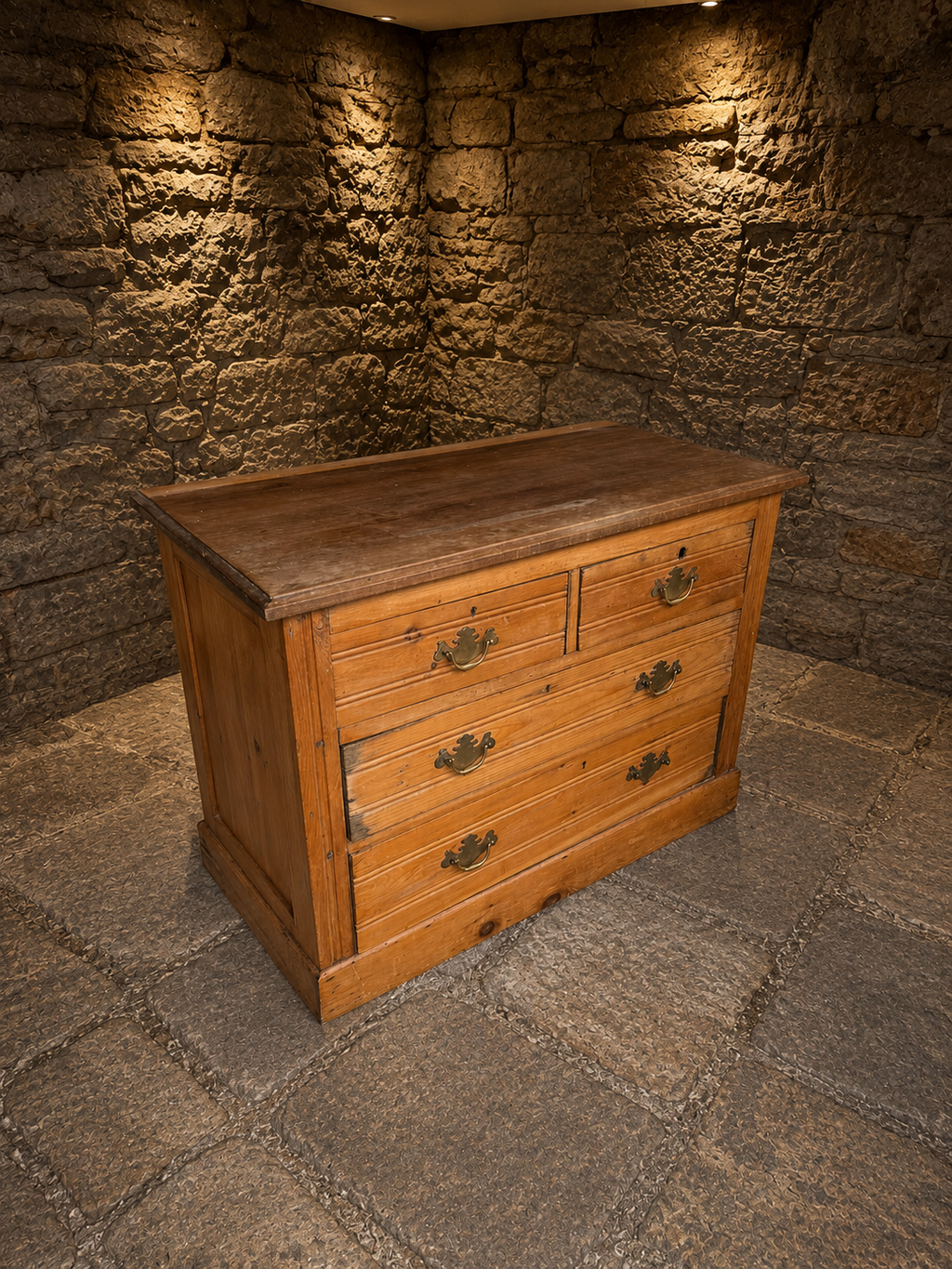 Victorian Pine Chest of Drawers | Antique Solid Pine Chest | Rustic Farmhouse Storage | Circa 1880–1900