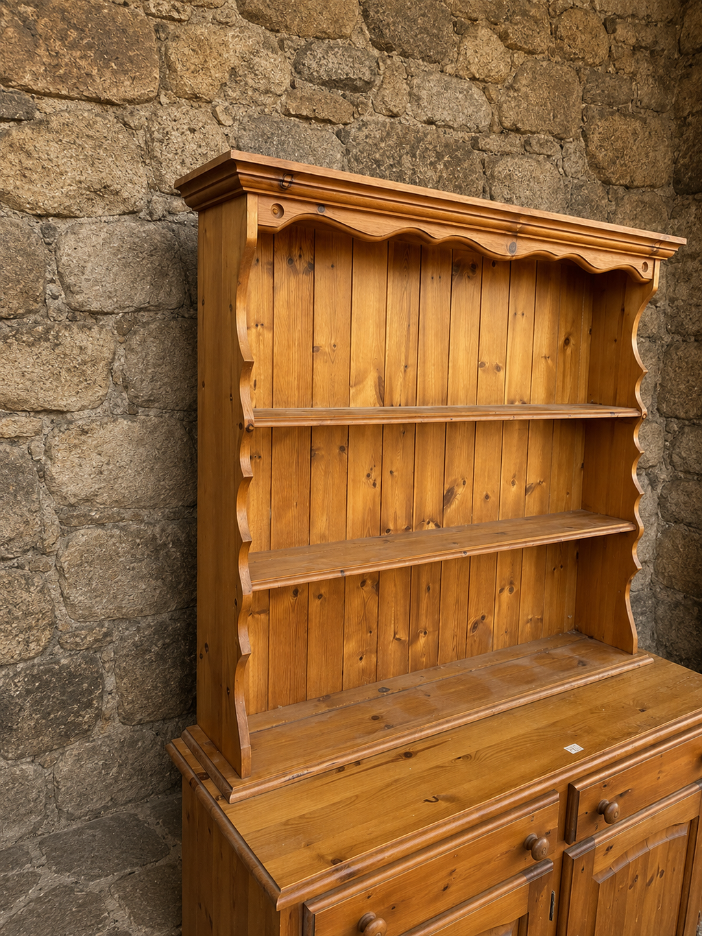 Large Rustic Pine Farmhouse Dresser c.1980–1995