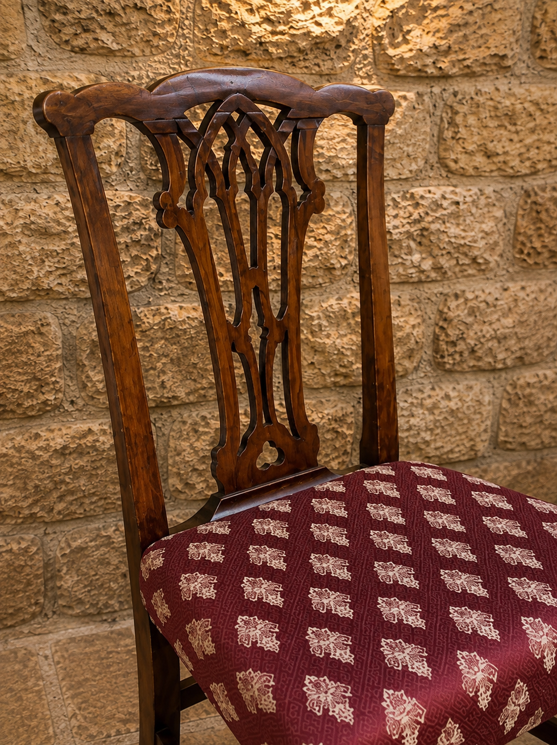 Set of Six Antique Chippendale Style Mahogany Dining Chairs c.1910