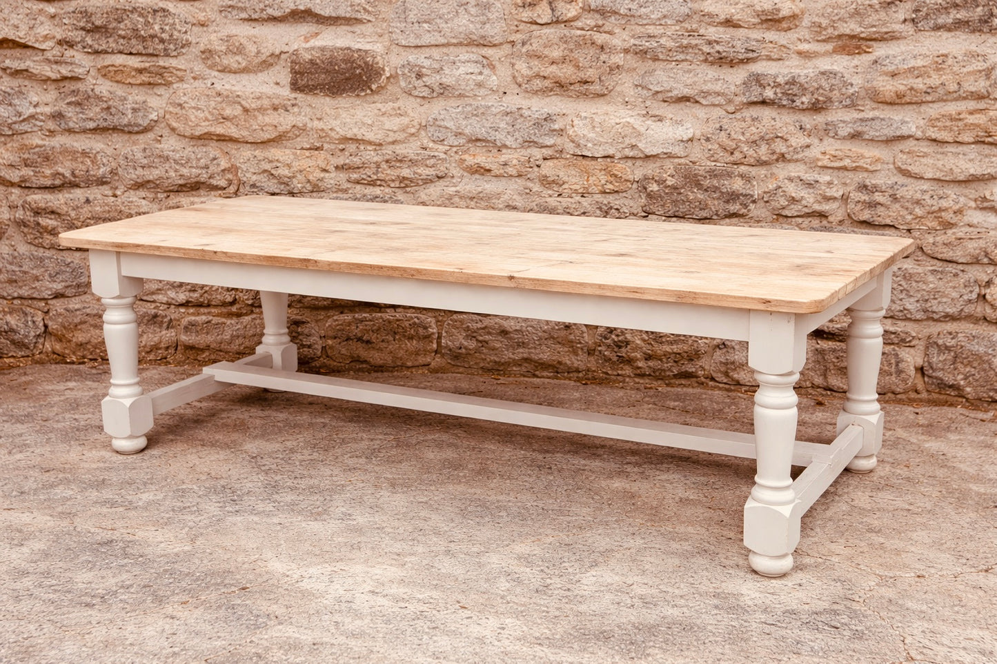 Locally Handcrafted Farmhouse Dining Table | Made to Order Solid Wood Refectory Table | 5ft–12ft Bespoke Sizes