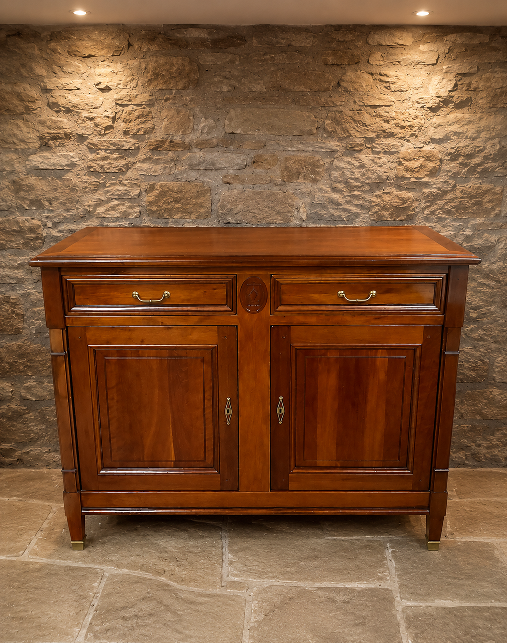 Le Grange Cherrywood Sideboard Cabinet – French Style Vintage Cupboard