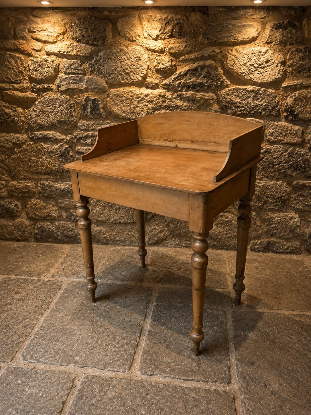 Antique Victorian Pine Washstand Table | Rustic Farmhouse Console Table | English Country Side Table | c.1860–1880