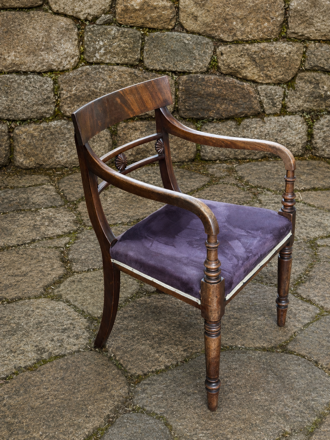 Antique Regency Mahogany Library Desk Chair
