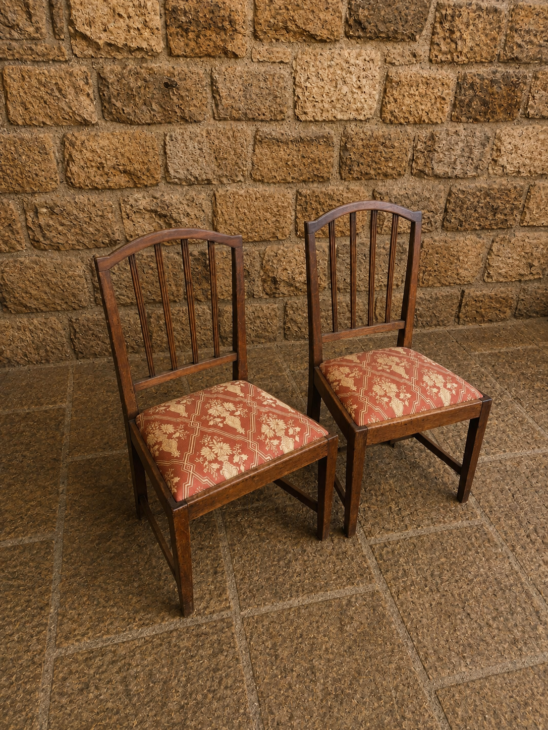 Pair of Arts & Crafts Oak Dining Chairs
