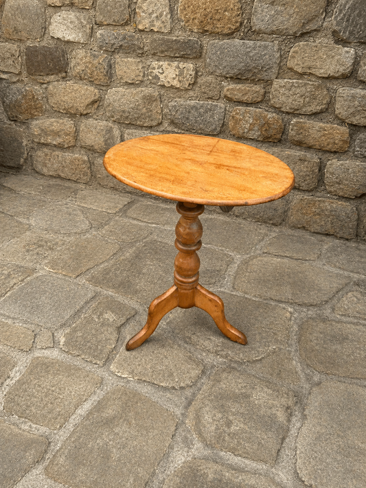 Vintage Oval Tilt Top Occasional Table