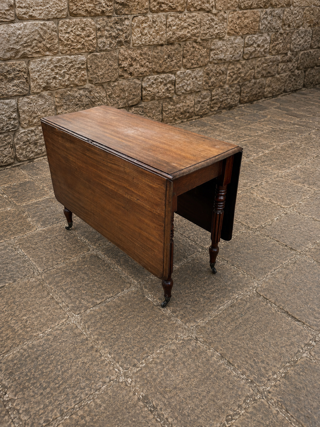 Antique Victorian Mahogany Drop Leaf Dining Table c.1900