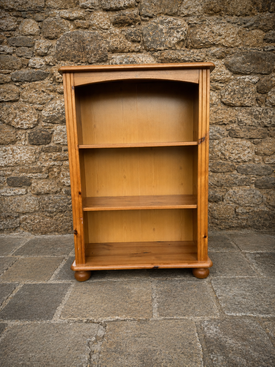 Rustic Solid Pine Bookcase