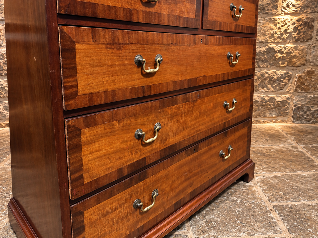 Antique Regency Figured Mahogany Chest of Drawers c.1830