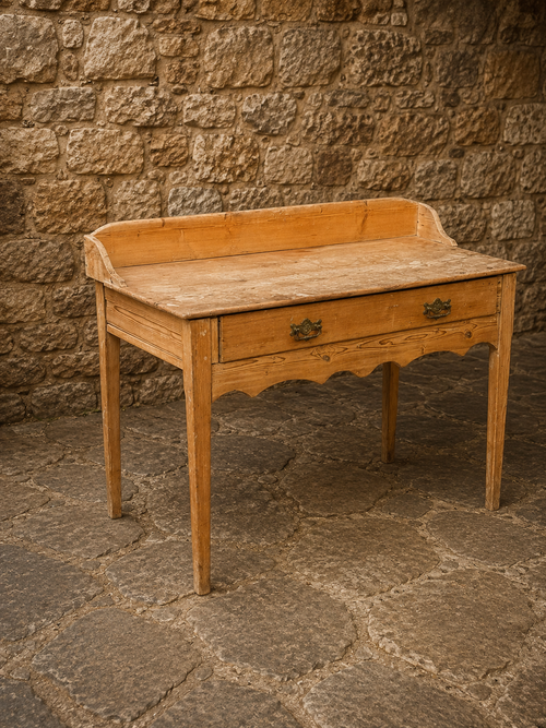 Antique Pine Washstand | Victorian Rustic Country Console Table c.1890–1910