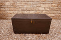 Vintage Wooden Storage Trunk Coffee Table with Internal Tray