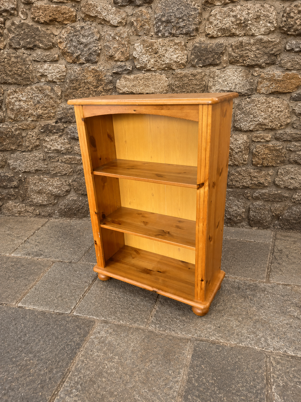 Rustic Solid Pine Bookcase