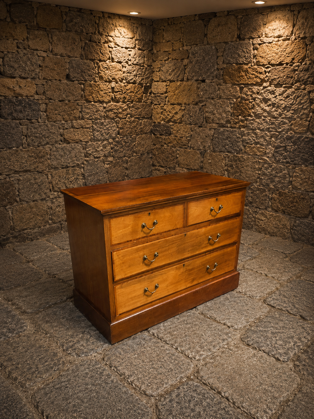Antique Late Victorian Two-Tone Chest of Drawers – Circa 1890