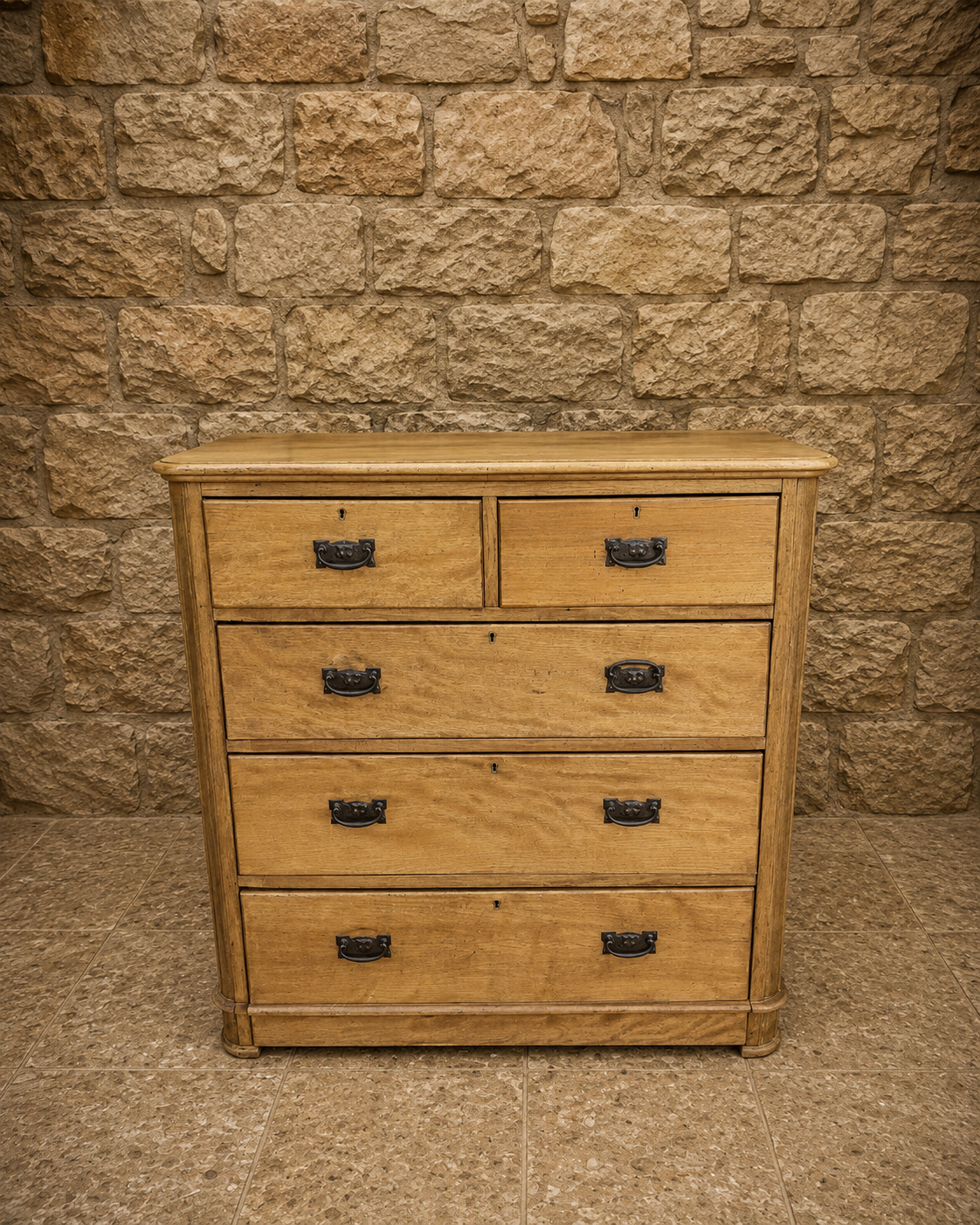 Antique Victorian Oak Chest of Drawers c.1890–1910