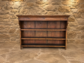 Antique Victorian Oak Open Library Bookcase – Large Country House Bookshelf