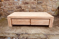 Solid Wood Coffee Table with Integrated Drawer Storage