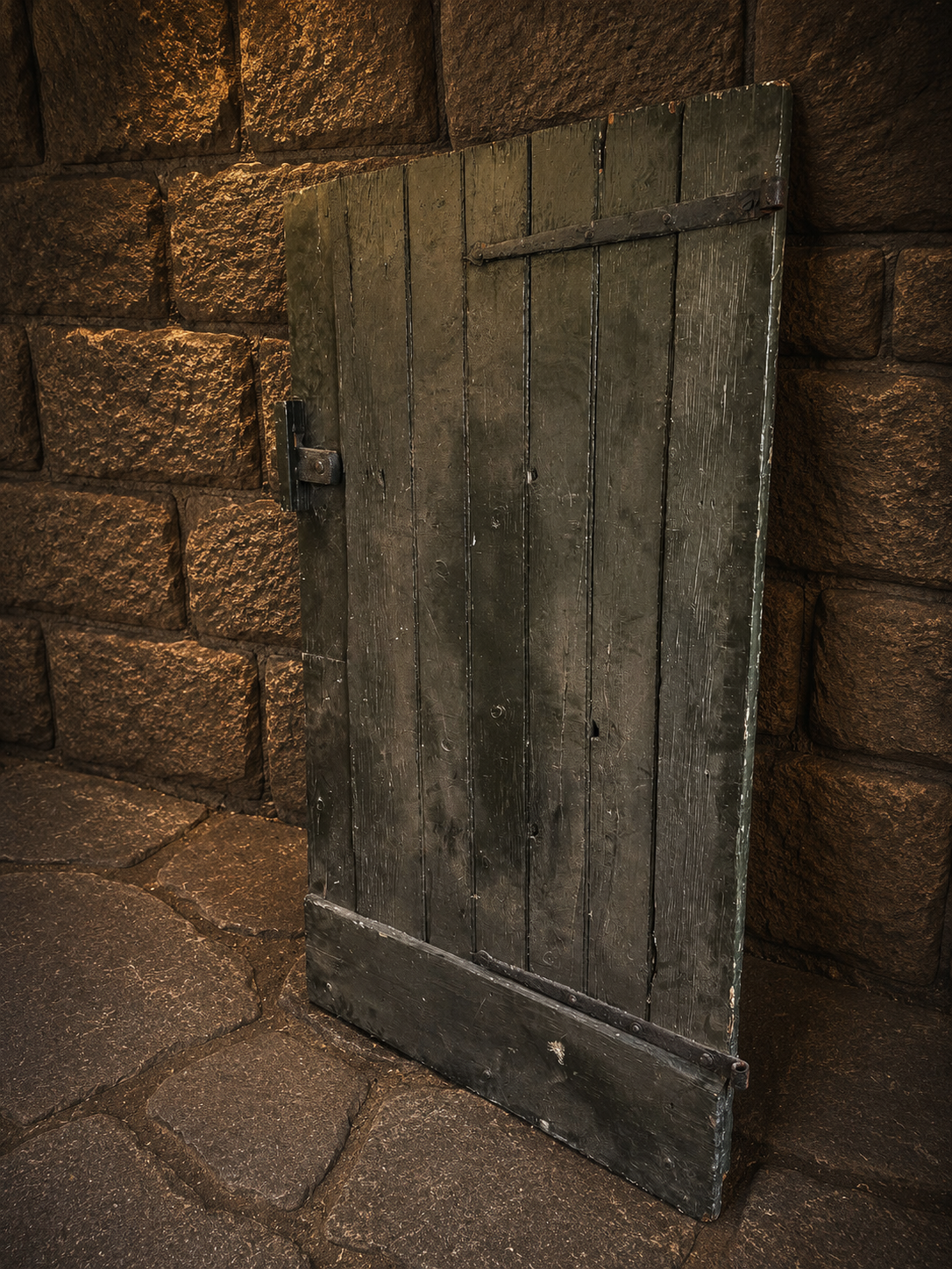 Antique Georgian Pine Stable Door c.1820-1860