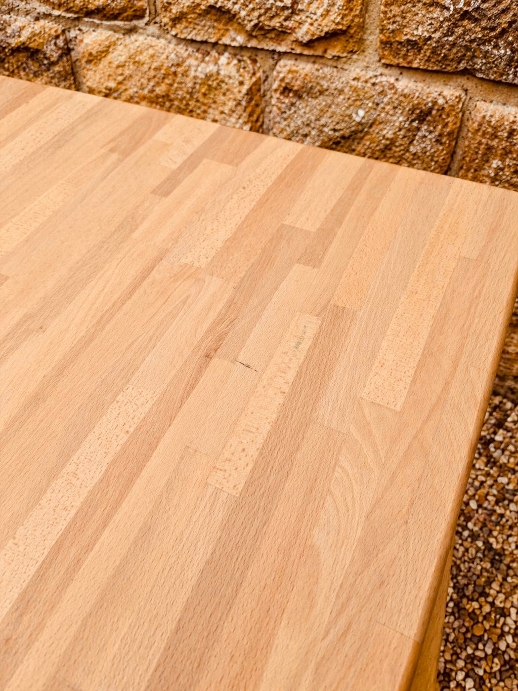 Solid Wood Kitchen Dining Table – Butcher’s Block Style Rustic Table