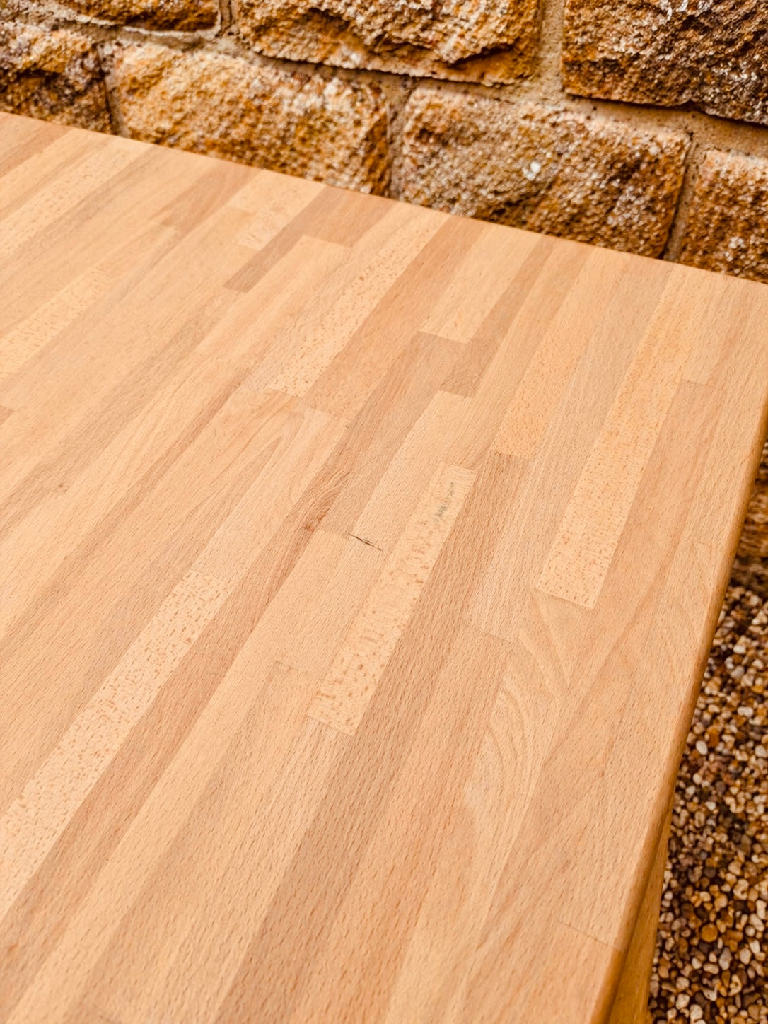 Solid Wood Kitchen Dining Table – Butcher’s Block Style Rustic Table