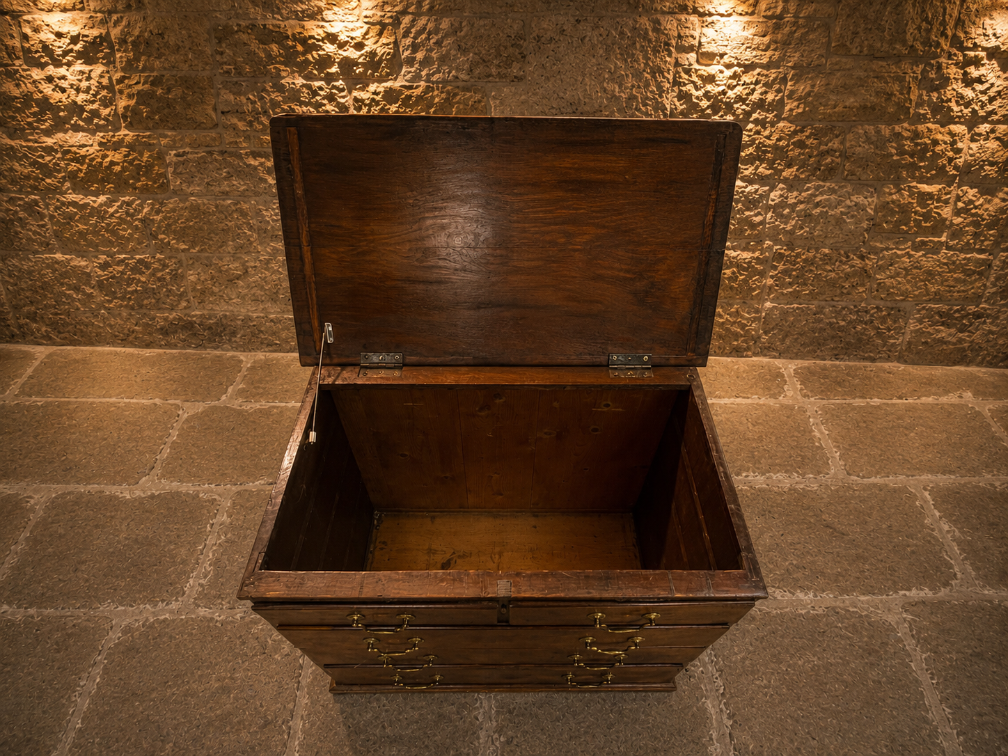 Rare Antique George III Oak Mule Chest Blanket Chest c.1800 | Georgian Storage Chest